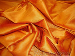 Load image into Gallery viewer, Russet Shantung Dupioni Faux Silk two tone fabric BY THE YARD 54" wide
