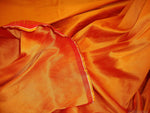 Load image into Gallery viewer, Russet Shantung Dupioni Faux Silk two tone fabric BY THE YARD 54" wide
