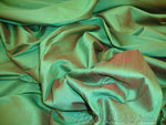 Load image into Gallery viewer, Pine Shantung Dupioni Faux Silk fabric by the yard 58" Wide dress pillow tables
