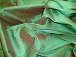 Load image into Gallery viewer, Pine Shantung Dupioni Faux Silk fabric by the yard 58" Wide dress pillow tables

