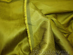 Load image into Gallery viewer, Celery Shantung Dupioni Faux Silk two tone fabric BY THE YARD 54" wide

