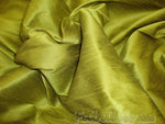 Load image into Gallery viewer, Celery Shantung Dupioni Faux Silk two tone fabric BY THE YARD 54" wide
