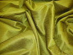 Load image into Gallery viewer, Celery Shantung Dupioni Faux Silk two tone fabric BY THE YARD 54" wide
