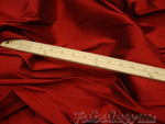 Load image into Gallery viewer, Cinnabar Shantung Dupioni Faux Silk two tone fabric BY THE YARD 54" wide
