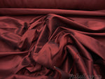 Load image into Gallery viewer, Wine Shantung Dupioni Faux Silk two tone fabric BY THE YARD 54" wide
