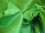Load image into Gallery viewer, Garden Green Shantung Dupioni Faux Silk – Two-Tone Polyester Fabric for Drapery,  Sewing &amp; crafts 54” wide
