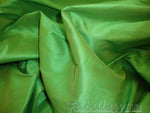 Load image into Gallery viewer, Garden Green Shantung Dupioni Faux Silk – Two-Tone Polyester Fabric for Drapery,  Sewing &amp; crafts 54” wide
