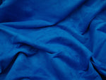Load image into Gallery viewer, Royal blue micro faux suede upholstery fabric BY THE YARD 58" Wide No Stretch
