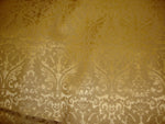 Load image into Gallery viewer, Vinyl faux leather Gold Parisian Embossed Damask fabric per yard
