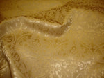 Load image into Gallery viewer, Vinyl faux leather Gold Parisian Embossed Damask fabric per yard
