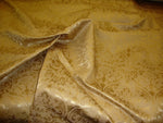 Load image into Gallery viewer, Vinyl faux leather Gold Parisian Embossed Damask fabric per yard
