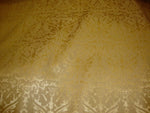 Load image into Gallery viewer, Vinyl faux leather Gold Parisian Embossed Damask fabric per yard
