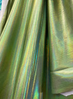 Load image into Gallery viewer, Spandex , Iridescent Green swimsuit custom fabric per yard 60" Wide
