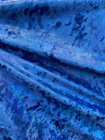 Load image into Gallery viewer, 4-Way Stretch Royal crushed Mystique Spandex Fabric by the yard 60 " Wide
