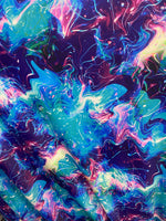 Load image into Gallery viewer, Galaxy explosion spandex 4-Way Stretch Fabric by the yard 60 " Wide

