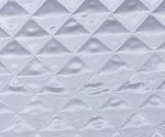 Load image into Gallery viewer, Black or white Quilted Diamond Satin Fabric – Soft Shiny Satin Material for Sewing, Home Decor &amp; Apparel
