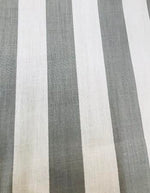Load image into Gallery viewer, Silver White Stripe Poly Cotton 1" Fabric
