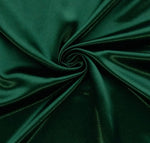 Load image into Gallery viewer, Hunter green Satin Crepe Fabric 60" Wide Sold By the yard
