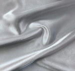 Load image into Gallery viewer, Silver Satin Crepe solid Shimmer Fabric 60" Wide  Sold By the yard
