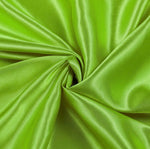 Load image into Gallery viewer, Lime Charmeuse polyester fabric 60" Wide sold by the yard
