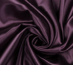 Load image into Gallery viewer, 50 yard Bolt Eggplant Charmeuse Satin polyester fabric 60" Wide
