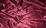Load image into Gallery viewer, Burgundy  Charmeuse Satin polyester fabric 60" Wide Silky Shinny by the yard
