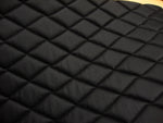 Load image into Gallery viewer, Vinyl Black Quilted auto headliner fabric with Foam Backing Upholstery 52" Wide
