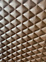 Load image into Gallery viewer, Vinyl Brown 2 PVC  Diamond Quilted foam backed fabric 52" Wide
