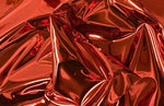 Load image into Gallery viewer, Red Chrome Mirror Glossy Vinyl Leatherettes Fabric for Shoes Bags Clothing Upholstery Sewing
