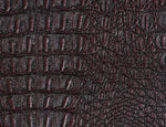 Load image into Gallery viewer, Vinyl faux leather Brown Gator upholstery fabric per yard
