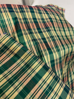 Load image into Gallery viewer, Multicolor stripe and plaid Taffeta Fabric BY THE YARD 60" wide
