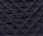 Load image into Gallery viewer, Black or white Quilted Diamond Satin Fabric – Soft Shiny Satin Material for Sewing, Home Decor &amp; Apparel
