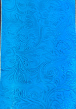 Load image into Gallery viewer, Faux vinyl Western Embossed Floral  fabric per yard 54" Wide
