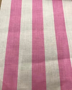 Load image into Gallery viewer, Pink White Stripe Poly Cotton 1" Fabric
