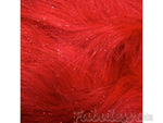 Load image into Gallery viewer, Red Sparkle Faux Fur Fabric Per Yard 60" wide
