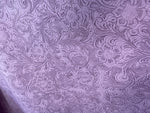 Load image into Gallery viewer, Faux Vinyl Lavender Western Embossed Floral fabric per yard 54" Wide

