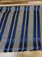 Load image into Gallery viewer, Stripe Midnight  Renaissance Jacquard  Upholstery drapery fabric by the yard
