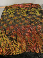 Load image into Gallery viewer, 4-way Stretch Star Geometric sequin mesh dress grown Fabric BY THE YARD
