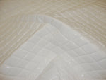 Load image into Gallery viewer, White Patent Quilted Vinyl fabric with 3/8" Foam Backing Upholstery
