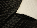 Load image into Gallery viewer, Black Quilted Vinyl auto headliner fabric with 3/8" Foam Backing Upholstery
