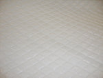 Load image into Gallery viewer, White Patent Quilted Vinyl fabric with 3/8" Foam Backing Upholstery

