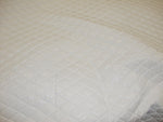 Load image into Gallery viewer, White Patent Quilted Vinyl fabric with 3/8" Foam Backing Upholstery
