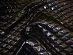 Load image into Gallery viewer, Black Quilted Vinyl auto headliner fabric with 3/8" Foam Backing Upholstery
