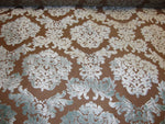Load image into Gallery viewer, Tiffany Burnout Velvet Damask Pattern Upholstery and Drapery fabric per yard
