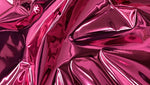 Load image into Gallery viewer, Fuchsia Chrome Mirror Glossy Vinyl Leatherettes Fabric for Shoes Bags Clothing Upholstery Sewing
