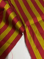 Load image into Gallery viewer, Multicolor stripe and plaid Taffeta Fabric BY THE YARD 60" wide
