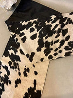 Load image into Gallery viewer, Mantel Table Linen Runner, Cow Hide Print Faux Suede Fur, holiday birthday baby shower home table decor
