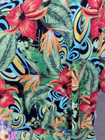 Load image into Gallery viewer, Jungle multi floral stretch spandex fabric SOLD BY YARD 60
