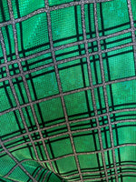 Load image into Gallery viewer, 4-Way Stretch square hologram Mystique Spandex  Fabric by the yard 60 " Wide
