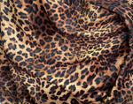 Load image into Gallery viewer, Gold Leopard stretch spandex  fabric 58" wide
